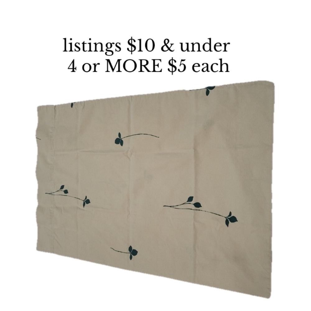Beige Green Leaf Graphic Pattern Pillowcase Pillow Case Cover Sheet Bedding